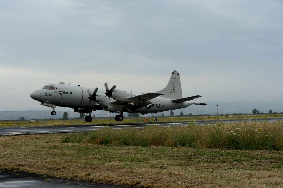 Bildet av et P-3 Orion-fly ble publisert av den amerikanske marinen i 2016. Nå har Argentina fått levert det første av fire slike fly som de har kjøpt av Norge. Arkivfoto. Bildet av et P-3 Orion-fly ble publisert av den amerikanske marinen i 2016. Nå har Argentina fått levert det første av fire slike fly som de har kjøpt av Norge. Arkivfoto: Den amerikanske marinen ved Tony D. Curtis / AP / NTB
