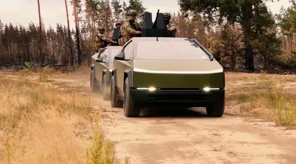 Tsjetsjenia-leder Ramzan Kadyrov skryter av Cybertrucks egenskaper som militært kjøretøy og hevder han har sendt elbilen til Ukraina. Tsjetsjenia-leder Ramzan Kadyrov skryter av Cybertrucks egenskaper som militært kjøretøy og hevder han har sendt flere til Ukraina.