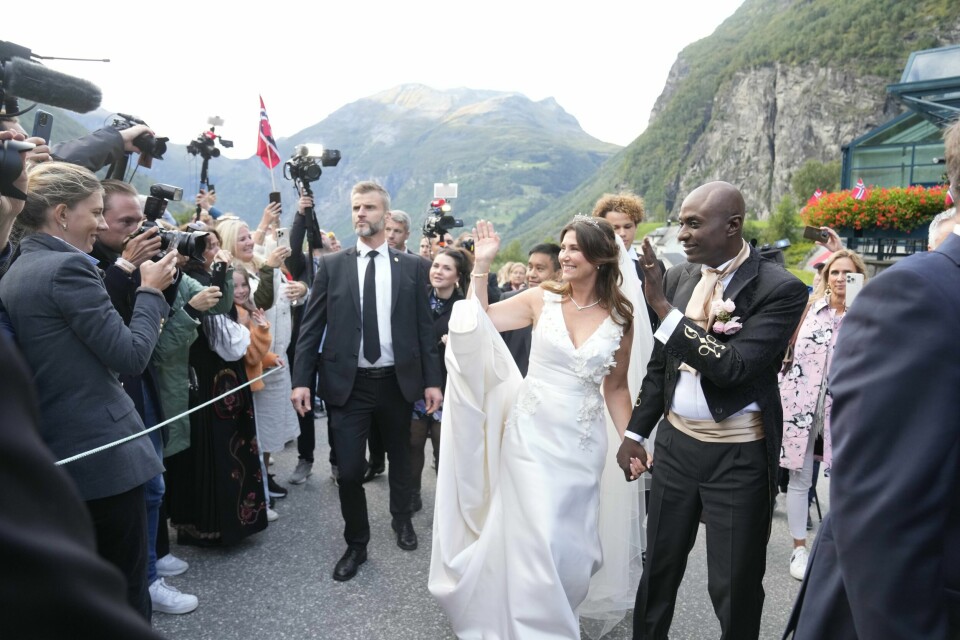 Politiet i Møre og Romsdal sto for sikkerheten i bryllupet til prinsesse Märtha Louise og Durek Verrett. Politiet i Møre og Romsdal sto for sikkerheten i bryllupet til prinsesse Märtha Louise og Durek Verrett. Foto: Heiko Junge / NTB