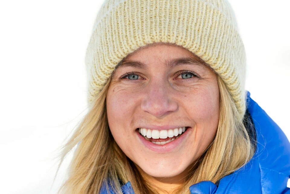 Tiril Eckhoff har mottatt sølvmedaljen fra OL-stafetten i Sotsji i 2014. Tiril Eckhoff har mottatt sølvmedaljen fra OL-stafetten i Sotsji i 2014. Foto: Lise Åserud / NTB