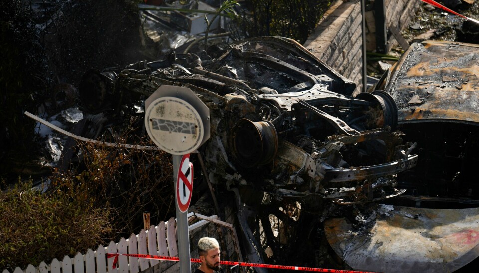 Hizbollah har avfyrt rundt 115 raketter inn i Nord-Israel. Her fra byen Kiryat Bialik. Hizbollah har avfyrt rundt 115 raketter inn i Nord-Israel. Her fra byen Kiryat Bialik. Foto: Ariel Schalit / AP / NTB