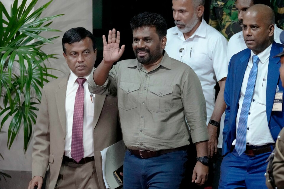 Marxisten Anura Kumara Dissanayake er tatt i ed som ny president på Sri Lanka. Marxisten Anura Kumara Dissanayake er tatt i ed som ny president på Sri Lanka. Foto: Ap / NTB
