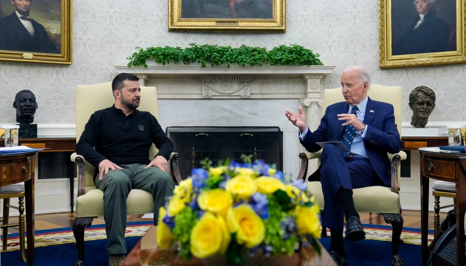 President Joe Biden tok torsdag imot sin ukrainske motpart Volodymyr Zelenskyj i Det hvite hus. President Joe Biden tok torsdag imot sin ukrainske motpart Volodymyr Zelenskyj i Det hvite hus. Foto: Susan Walsh / AP / NTB