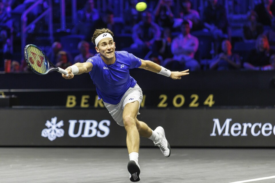 Casper Ruud i aksjon i Laver Cup nylig Casper Ruud i aksjon i Laver Cup-åpningen fredag. Der tapte han for Francisco Cerundolo. Foto: Andreas Gora / DPA / AP / NTB