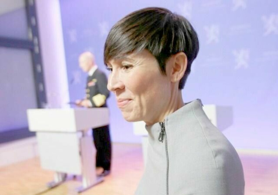 Forsvarsminister Ine Eriksen Søreide. FOTO: VIDAR RUUD/NTB SCANPIX