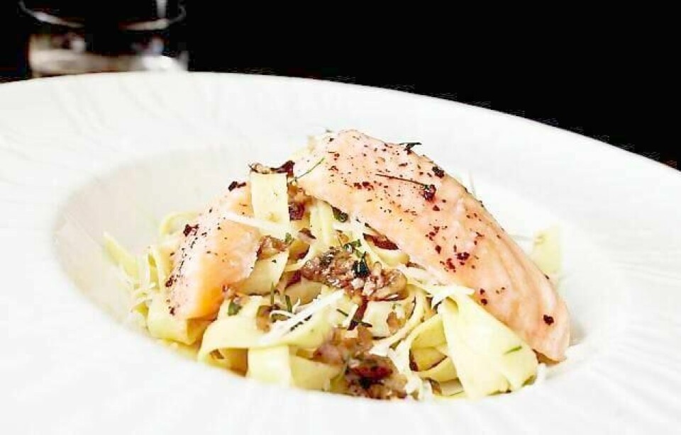 Det er duxellen som gjør denne pastaen til noe litt utenom det vanlige. FOTO: CARL MARTIN NORDBY