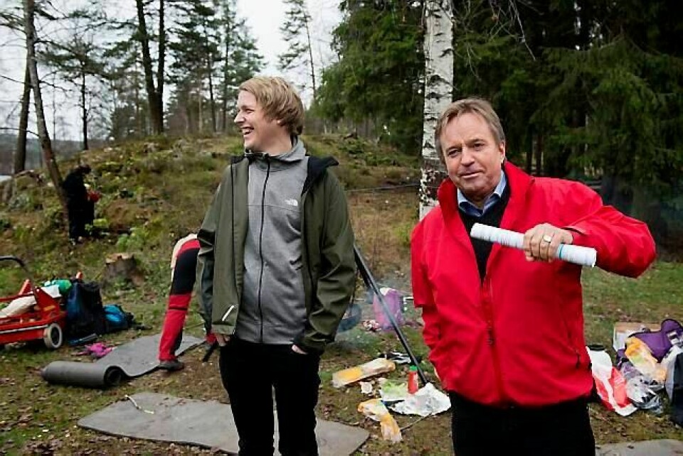Stortingsrepresentantene Tore Hagebakken (t.h.) og Åsmund Aukrust tror økte bevilgninger til friluftsliv t vil gi god helseavkastning.
