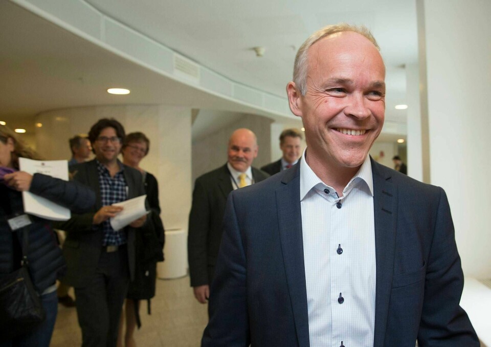 Sammenslåing gjelder ikke bare minikommunene. Kommunal- og moderniseringsminister Jan Tore Sanner regner med regner med færre og større kommuner rundt Oslo og andre byer. FOTO: BERIT ROALD/NTB SCANPIX