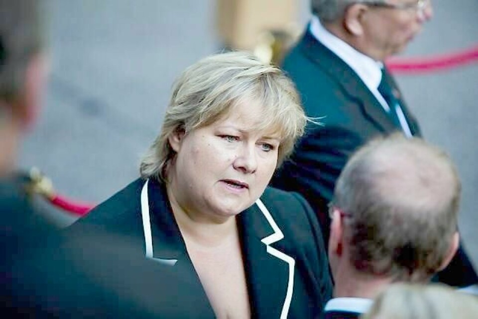 Høyre-leder Erna Solberg. FOTO: FARTEIN RUDJORD