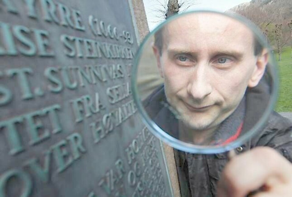 I romanen «Skrinet» tar krimdebutant Helge Fauskanger utgangspunkt i én setning hos Arthur Conan Doyle og forteller historien om da Sherlock Holmes og Dr. Watson besøkte Norge i 1895. FOTO: HALLGEIR VÅGENES/NTB SCANPIX