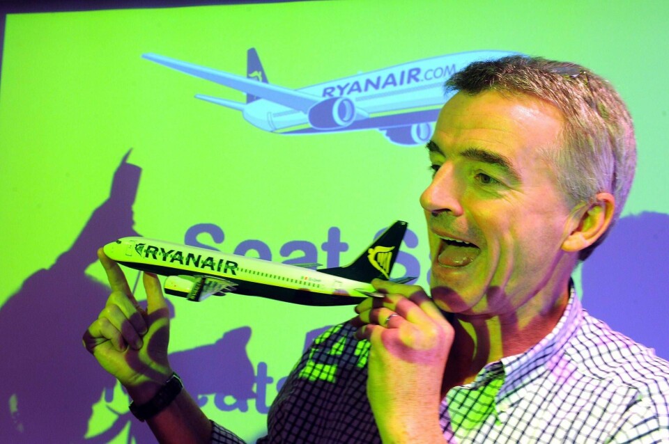 Ryanair-sjef Michael O'Leary har planer om å strte innenlandsflyginger i Norge.