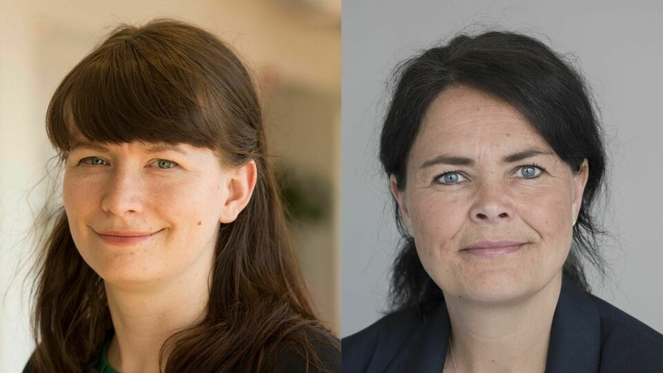 Anne Elin Kleva og Thale Skybak i Redd Barna. Anne Elin Kleva og Thale Skybak i Redd Barna.