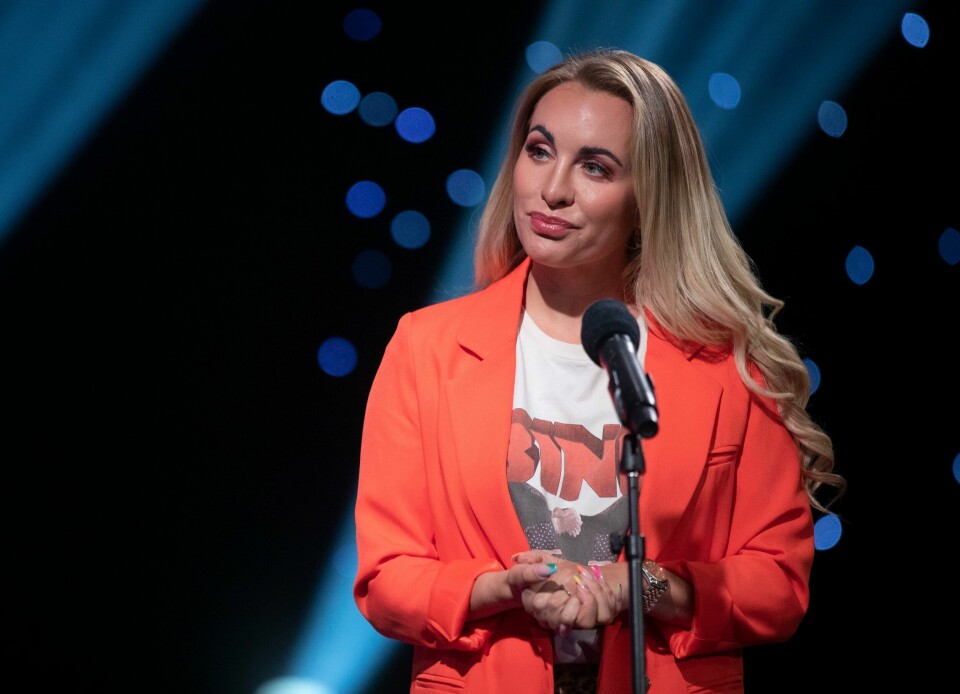 Carina Dahl under presentasjon av høstens Stjernekamp-deltakere. Carina Dahl