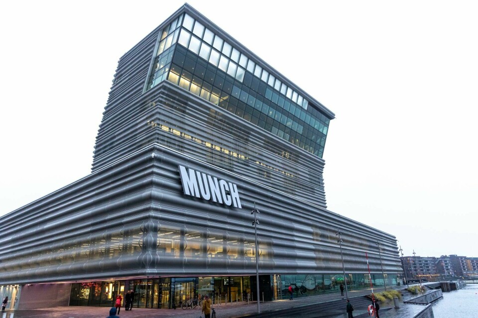 Det nye Munch-museet i Bjørvika i Oslo åpner i dag, 22. oktober 2021. Oslo 20211020. Pressevisning i det nye Munch-museet i Bjørvika i Oslo. Museet åpner 22. oktober 2021.Foto: Beate Oma Dahle / NTB
