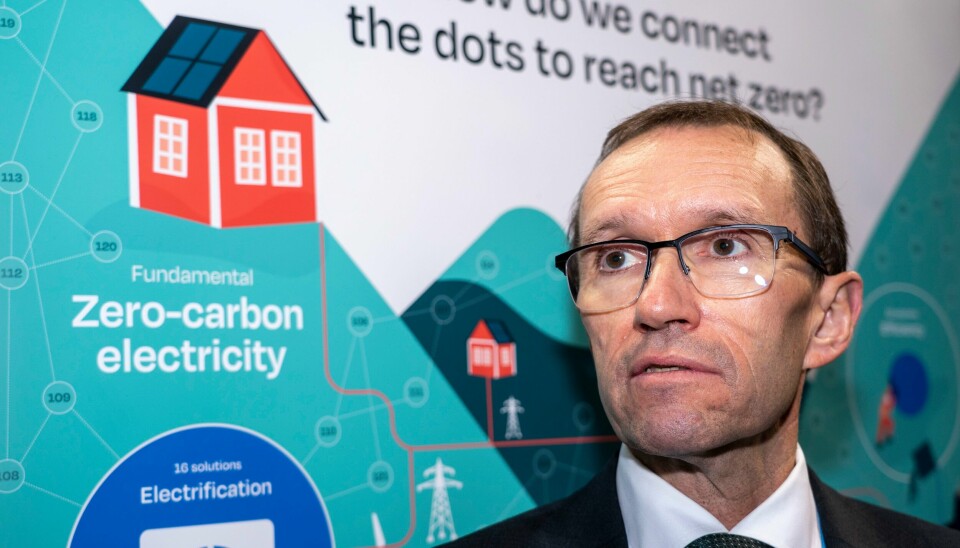 Klima og miljøminister Espen Barth Eide (Ap) er på klimatoppmøtet i COP26 i Glasgow. Han er kritisk til Greta Thunbergs retorikk. Foto: Terje Pedersen / NTB Klima og miljøminister Espen Barth Eide (Ap) er på klimatoppmøtet i COP26 i Glasgow. Han er kritisk til Greta Thunbergs retorikk. Foto: Terje Pedersen / NTB