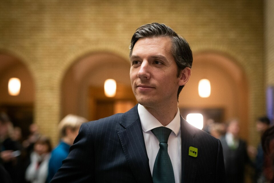 Kristoffer Robin Haug, på Stortinget i forbindelse med revidert statsbudsjett. Kristoffer Robin Haug, på Stortinget i forbindelse med revidert statsbudsjett.