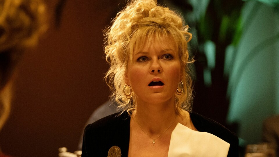 Kirsten Dunst fikk mye skryt for hovedrollen i den mørke dramakomedien «On Becoming a God in Central Florida». Kirsten Dunst fikk mye skryt for hovedrollen i den mørke dramakomedien «On Becoming a God in Central Florida», nå ute på Paramount+.