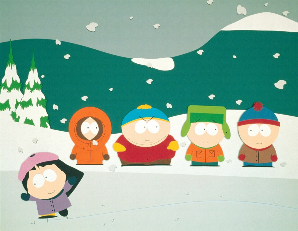 Kenny, Cartman, Kyle og Stan i selskap med Wendy, i serien som begynte å gå på Comedy Central i 1997 og som her hjemme ble vist på NRK i mange år. Kenny, Cartman, Kyle og Stan i selskap med Wendy, i serien som begynte å gå på Comedy Central i 1997 og som her hjemme ble vist på NRK i mange år.