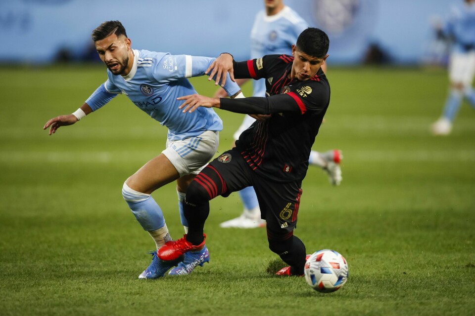 Valentin Castellanos ble matchvinner for New York City i MLS-åttedelsfinalen mot Atlanta United. Valentin Castellanos ble matchvinner for New York City i MLS-åttedelsfinalen mot Atlanta United. Foto: Eduardo Munoz Alvarez / AP / NTB