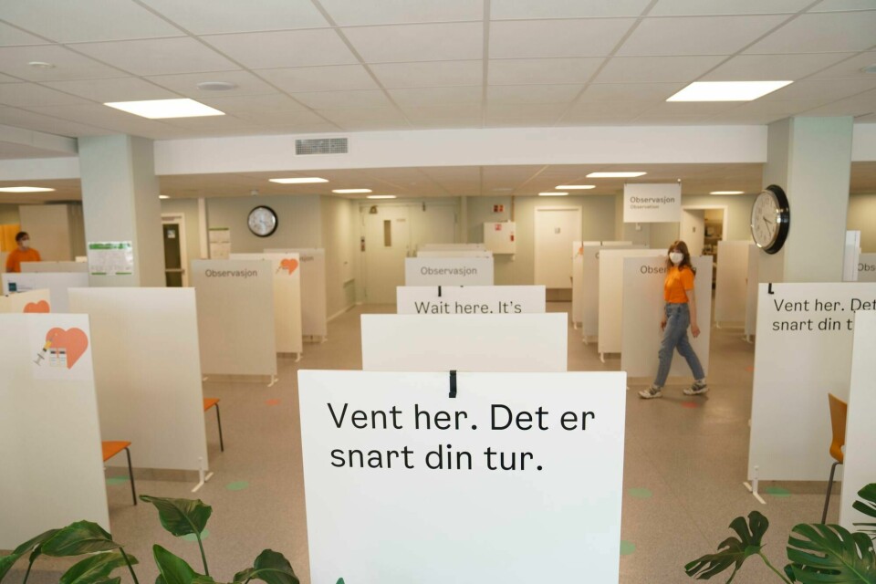Vaksinering i Oslo, august 2021.