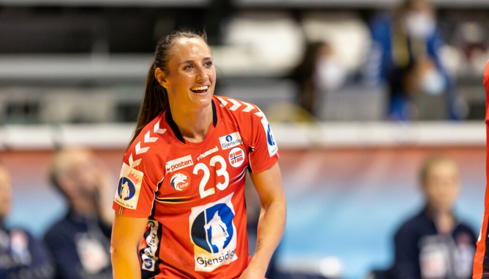 Norges Camilla Herrem under VM-kampen i hovedrunden mellom Norge og Puerto Rico i Ciutat de Castelló. Camilla Herrem