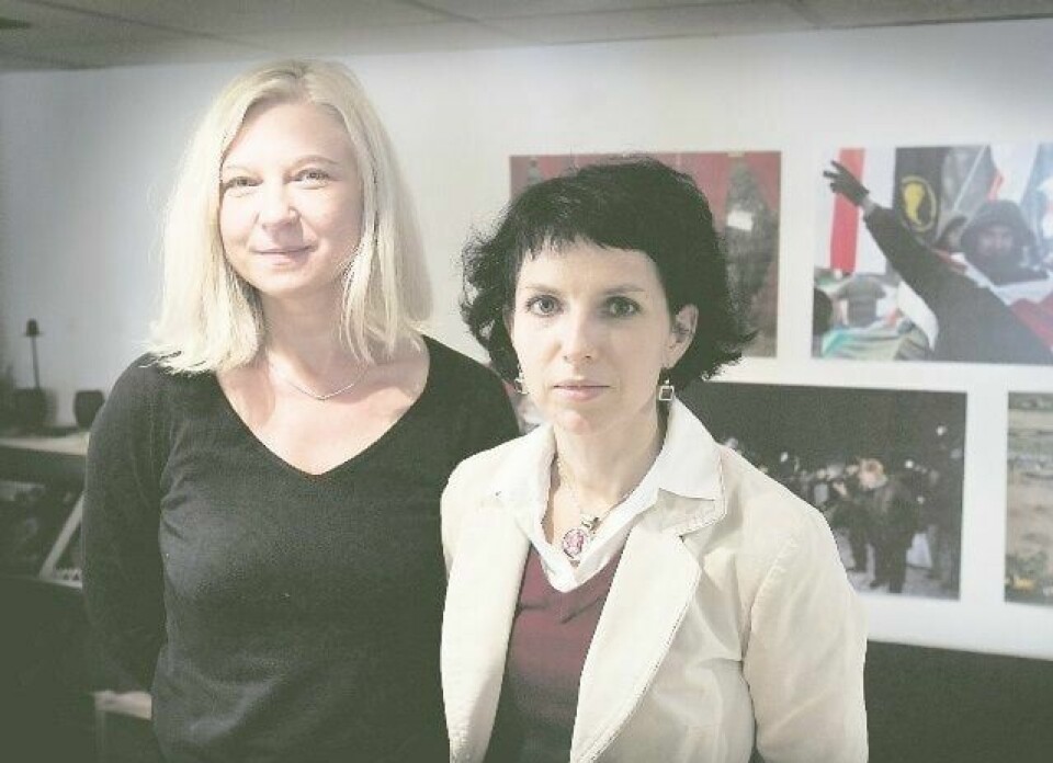 Menneskerettighetsaktivistene Anna Gerasimova og Tatsiana Reviaka er i Oslo i dag. I hjemlandet Hviterussland blir forholdene stadig vanskeligere.
