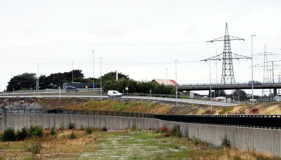 Politiet melder om trafikkulykke i dette området ved Solasplitten. Solasplitten