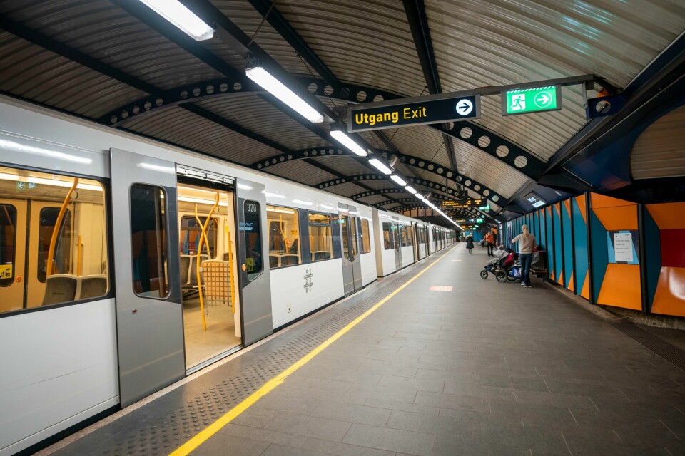 En mann i 30 årene hadde 1,7 i promille mens hans kjørte T-banetog i Oslo. Illustrasjonsfoto. Staten bidrar blant annet med ekstra penger til nytt signalsystem på T-banen.Foto: Heiko Junge / NTB