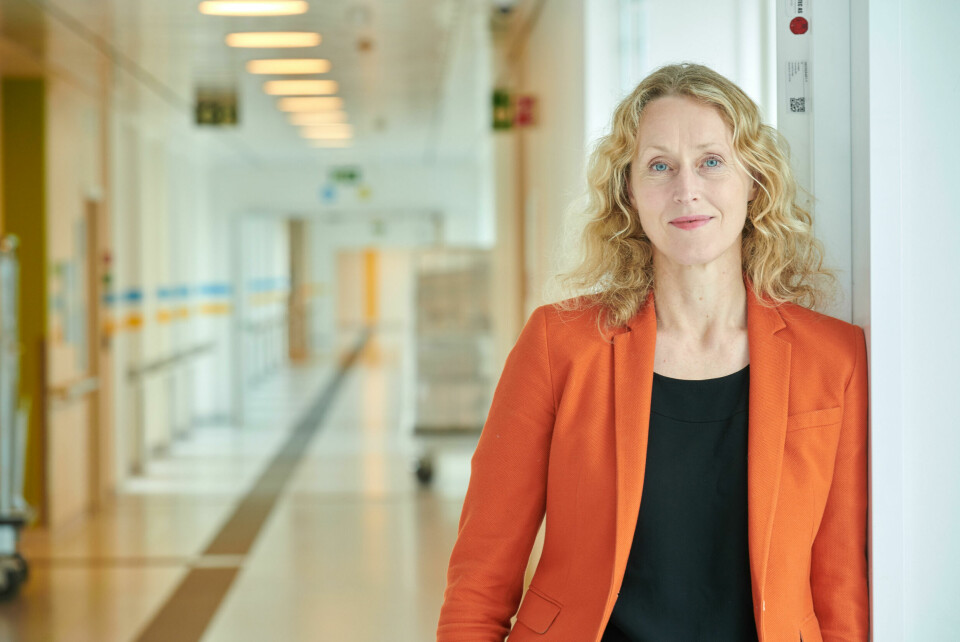 Hege Gjessing, adm.dir. ved Sykehuset Østfold, forteller om et stort behov for mer kapasitet. Hege Gjessing, adm.dir. ved Sykehuset Østfold, forteller at de er usikre på hvordan omikronvarianten av koronaviruset vil påvirke arbeidsforholdene på sykehuset.