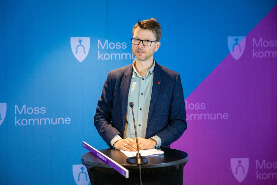 Kristian Krogshus, kommuneoverlege i Moss. Kommuneoverlege Kristian Krogshus sier kommunen skal gjøre alt de kan for å unngå en nye smittebølge på høsten.