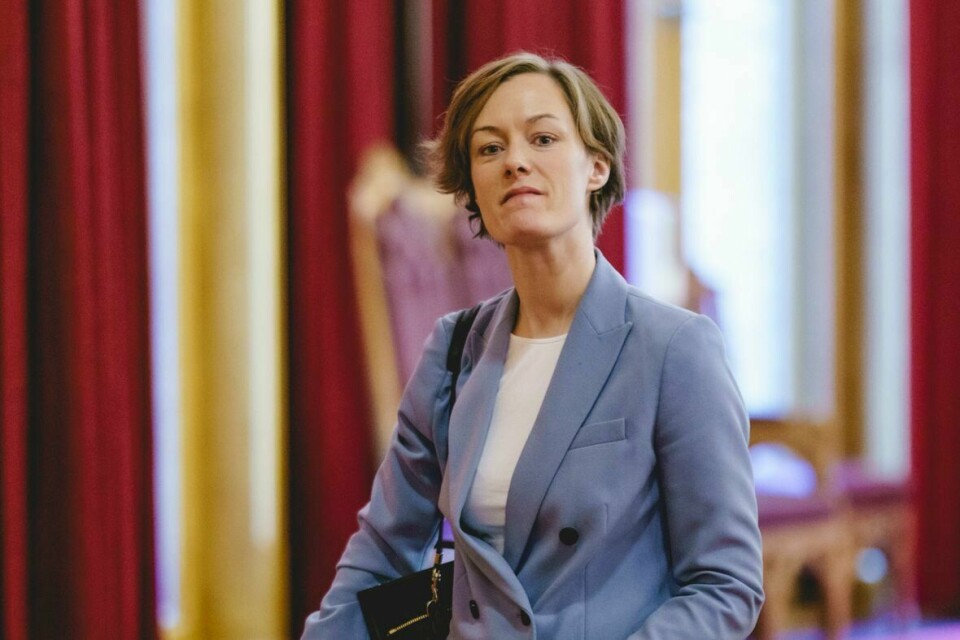 Anette Trettebergstuen (Ap). Oslo 20211201. Kultur- og likestillingsminister Anette Trettebergstuen (Ap) under den muntlige spørretimen i Stortinget i Oslo.Foto: Stian Lysberg Solum / NTB