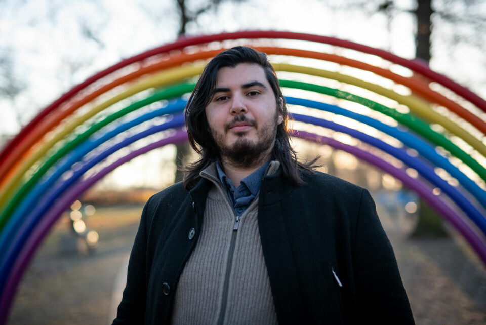 Samir Rabhi, leder av lokallaget til Pedagogstudentene ved NLA Oslo, reagerer på skolens verdidokument. Samir Rabhi, leder av lokallaget til Pedagogstudentene ved NLA Oslo.