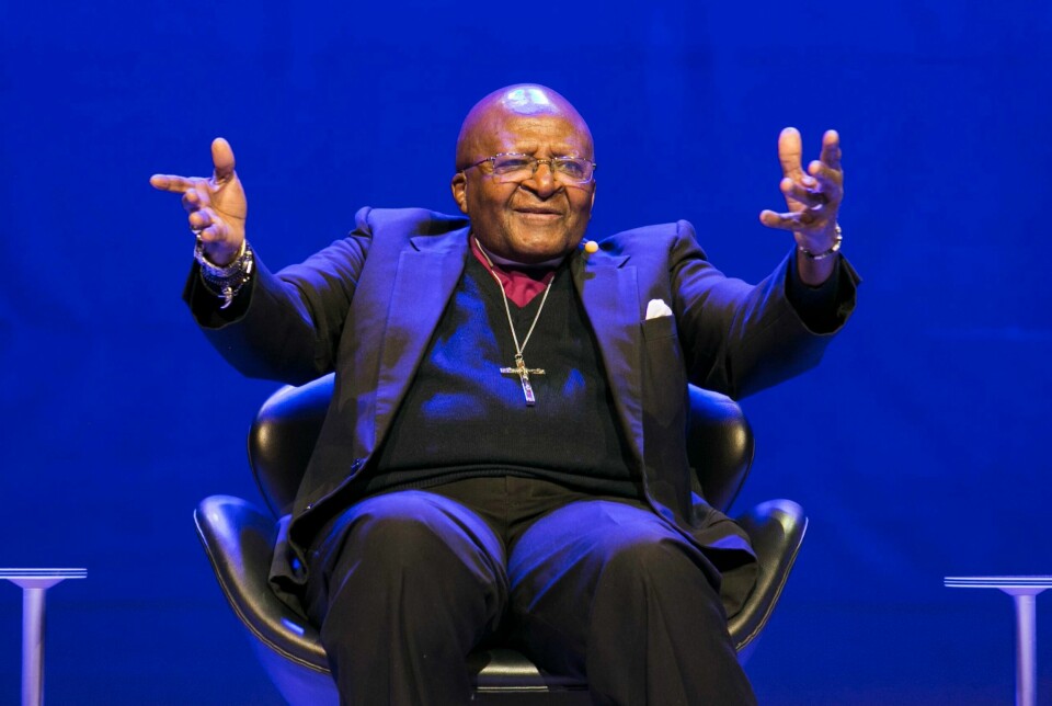 Desmond Tutu ble 90 år gammel. Desmond Tutu i Oslo i 2014. Foto: Berit Roald / NTB