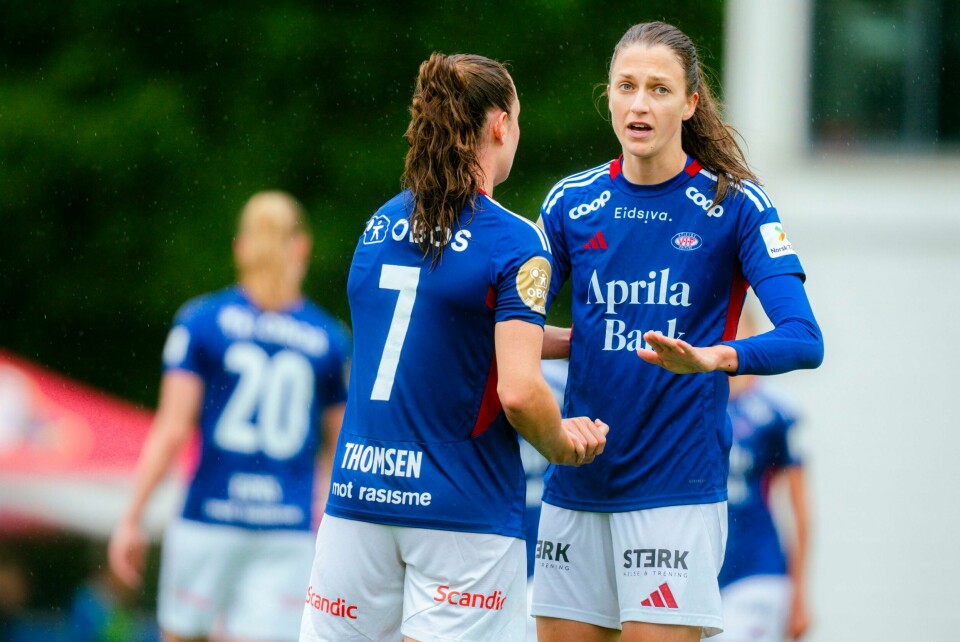 Emma Stølen Godø scoret både mål og selvmål da Vålerenga herjet med Stabæk. Bildet er fra en tidligere kamp. Emma Stølen Godø scoret både mål og selvmål da Vålerenga herjet med Stabæk. Foto: Rodrigo Freitas / NTB