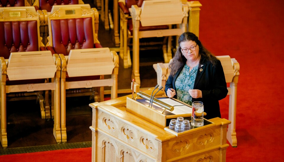 SVs Kathy Lie uttaler at hun ikke lenger vil prioritere kampen mot kontantstøtten ettersom det er stadig mindre penger for staten å spare. SVs Kathy Lie uttaler at hun ikke lenger vil prioritere kampen mot kontantstøtten ettersom det er stadig mindre penger for staten å spare.Foto: Stian Lysberg Solum / NTB