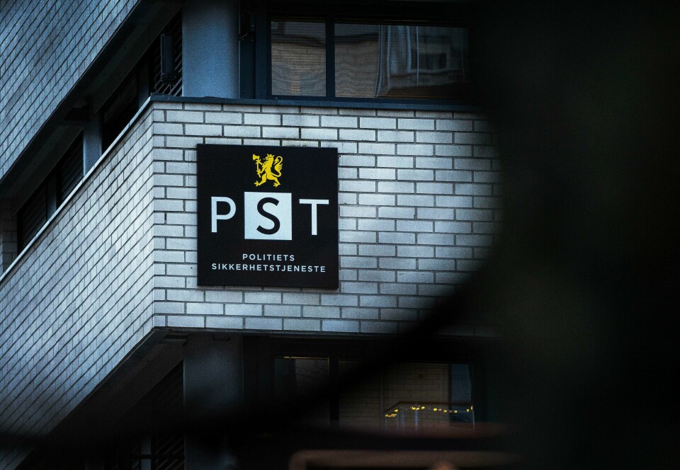 Illustrasjonsfoto. Bildet viser logoen til Politiets sikkerhetstjeneste i Nydalen i Oslo. Foto: Gorm Kallestad / NTB / NPK