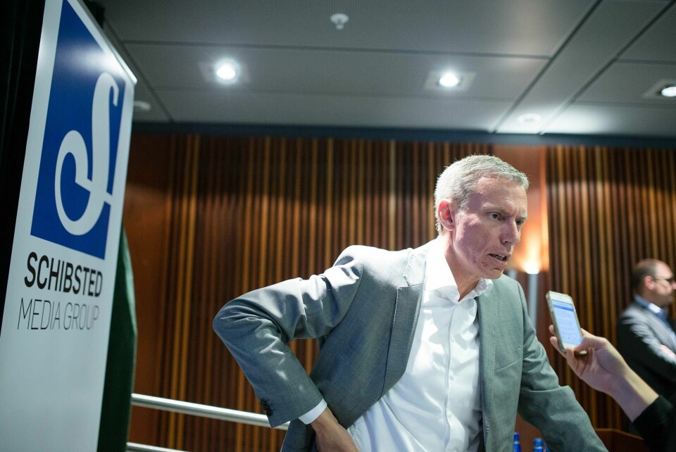 Konsernsjef i Schibsted, Rolv Erik Ryssdal. Foto: Audun Braastad / NTB scanpix