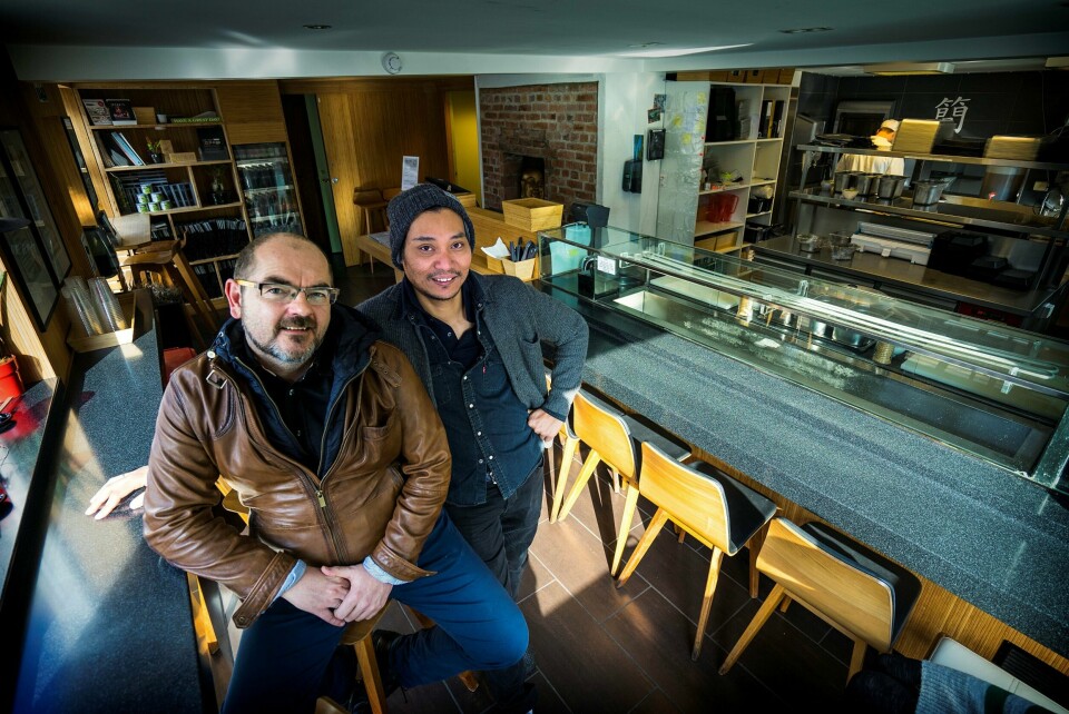 Sabi-gründerne Njål Gaute Solland og Roger Asakil Joya tjener fortsatt gode penger, til tross for at 2015 har vært et tøft år for dem. Foto: Roy Storvik