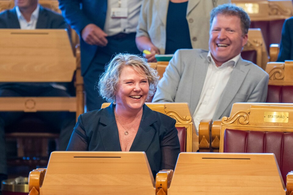Utviklingsminister Anne Beathe Kristiansen Tvinnereim under Stortingets spørretime tidligere i år. Utviklingsminister Anne Beathe Kristiansen Tvinnereim under Spørjetimen i Stortinget tidlegare i år. Foto: Heiko Junge / NTB