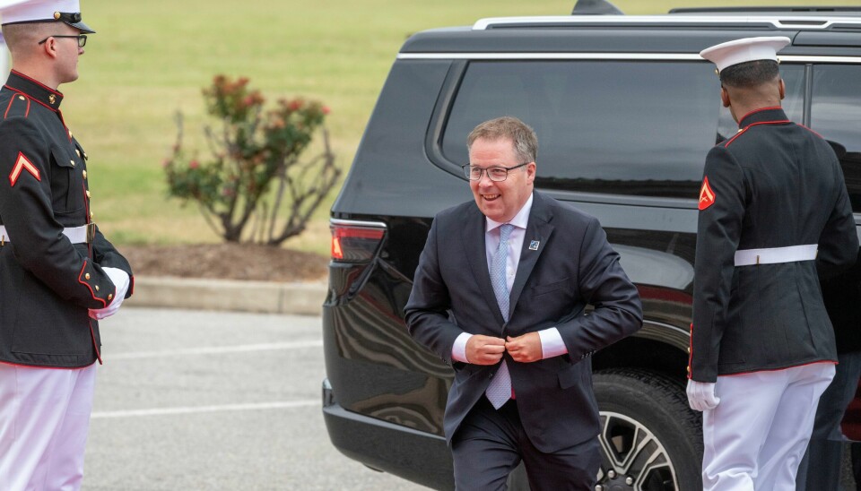 Forsvarsminister Bjørn Arild Gram (Sp) deltar i disse dager på Nato-toppmøtet i Washington DC. Forsvarsminister Bjørn Arild Gram (Sp) deltek på Nato-toppmøtet i Washington DC denne veka. Foto: Kevin Wolf / AP