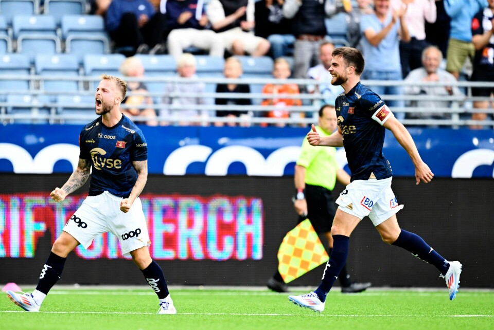 Vikings Sander Svendsen scoret mot Kristiansund i Eliteserien i Stavanger lørdag. Vikings Sander Svendsen scoret mot Kristiansund i Eliteserien i Stavanger lørdag. Foto: Carina Johansen / NTB