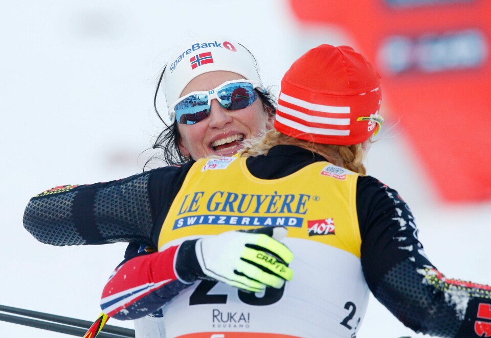 Marit Bjørgens 76. individuelle verdenscupseier kom i Ruka søndag. Gleden var ikke mindre enn før. Marit Bjørgens 76. individuelle verdenscupseier kom i Ruka søndag. Gleden var ikke mindre enn før.