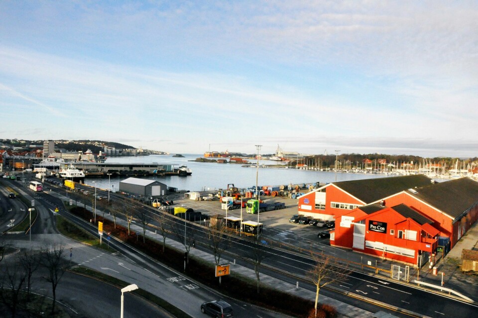 Fiskepiren og Bekhuskaien kan ikke brukes til brannstasjon, konkluderer administrasjonen i Stavanger kommune. Områder frigjøres når Ryfast kommer og Tau-ferja legges ned. FOTO: STEIN ROGER FOSSMO