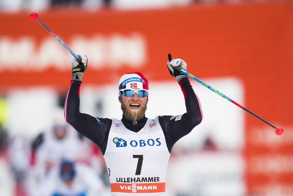 FRISK: Martin Johnsrud Sundby går i mål under verdenscuprennet i langrenn på Lillehammer søndag FRISK: Martin Johnsrud Sundby går i mål under verdenscuprennet i langrenn på Lillehammer søndag