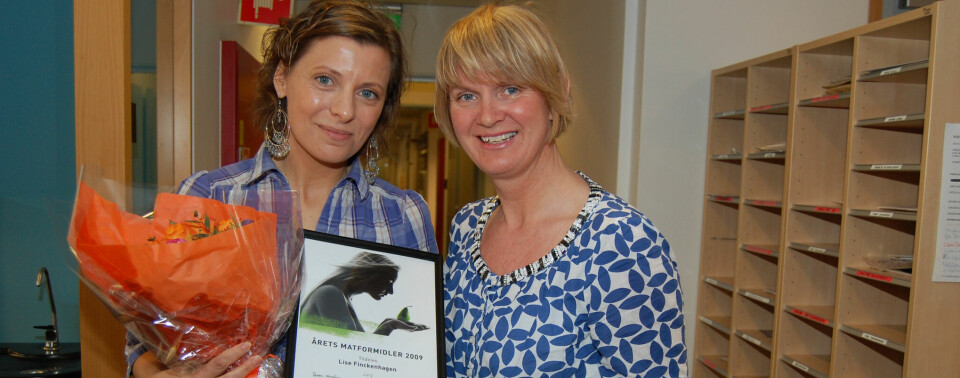 Vinner Lise Finckenhagen og Torunn Nordbø fra juryen. Vinner Lise Finckenhagen og Torunn Nordbø fra juryen.