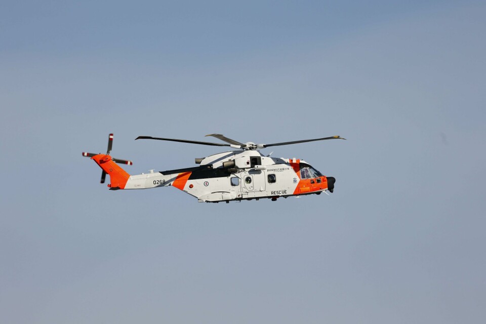 Letemannskap. Illustrasjonsbilde. Et Sar Queen redningshelikopter deltar i søket etter sjuåringen. Foto: Tor Erik Schrøder / NTB