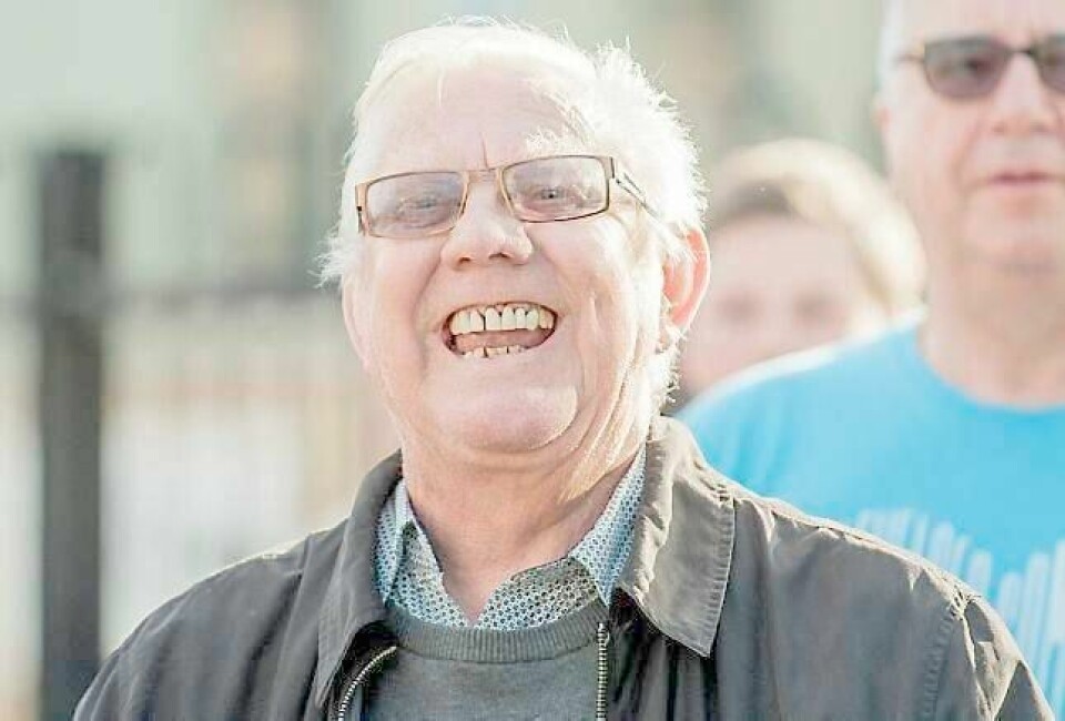 Nils Arne Eggen var ivrig i går. FOTO: NED ALLEY/NTB SCANPIX