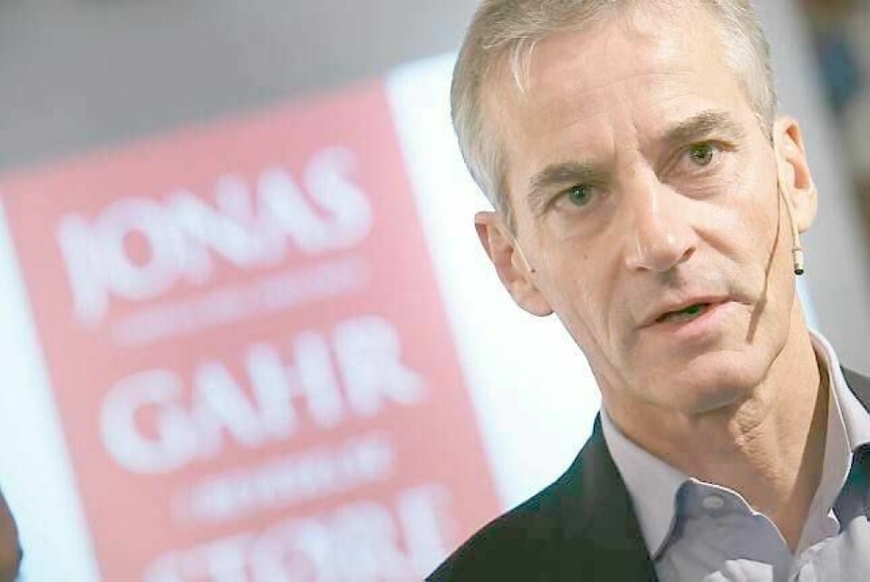 Ap-leder Jonas Gahr Støre utdyper hva han sa under forrige ukes oljemesse: - Den oljen som produseres framover må komme fra produsenter med lave utslipp per produsert enhet, skriver Støre i en e-post. FOTO: HEIKO JUNGE/NTB SCANPIX