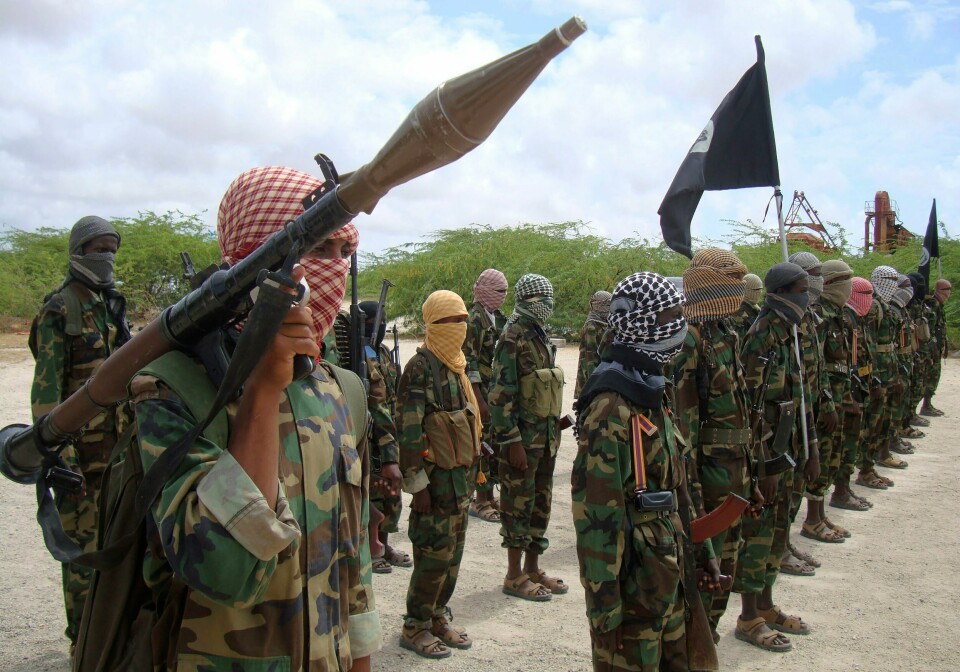 Terrorgruppen al-Shabaab har tatt på seg ansvaret for angrepet. Terrorgruppen al-Shabaab har tatt på seg ansvaret for angrepet.