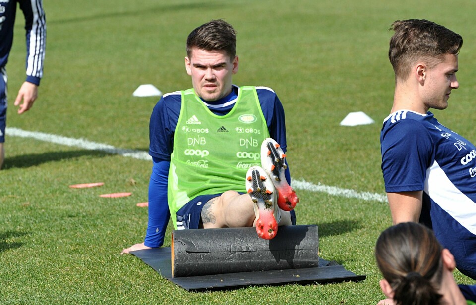 Vidar Örn Kjartansson har fått rullet i gang målteften og har scoret jevnt i treningskampene. Vidar Örn Kjartansson på Vålerenga-trening i Portugal.